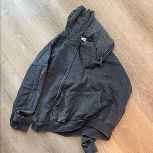 Charcoal Quarter Zip Hoodie